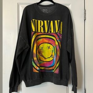 Urban Outfitters Nirvana Smile Sweatshirt